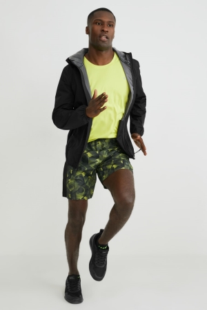 C&A Active Korte Broek Donkergroen Zwart | NTM-152648
