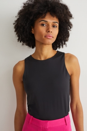 C&A Basic Body T-shirts Zwart | JPG-358419