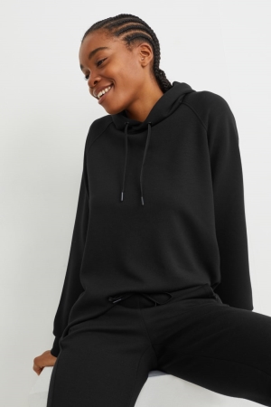 C&A Basic Hoodie Zwart | LGA-578416