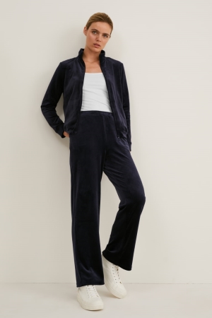 C&A Basic Joggers Broek Donkerblauw | TXU-469085