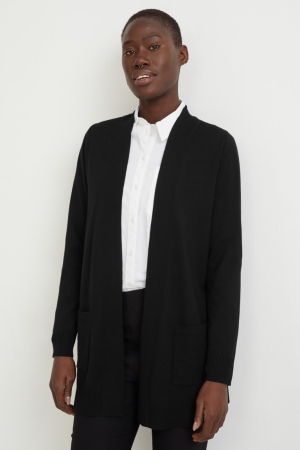 C&A Basic With Lenzing™ Ecovero™ Cardigan Zwart | GKB-107468