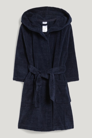 C&A Bathrobe With Hood Zwemkleding Donkerblauw | BAQ-852460