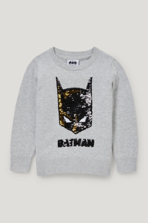 C&A Batman Shiny Jumpers Lichtgrijs | JGH-150472