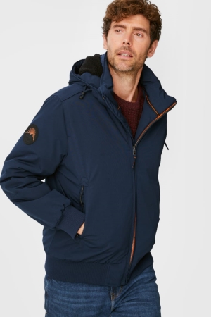 C&A Bomber With Hood Recycled Jassen Donkerblauw | ERZ-310764