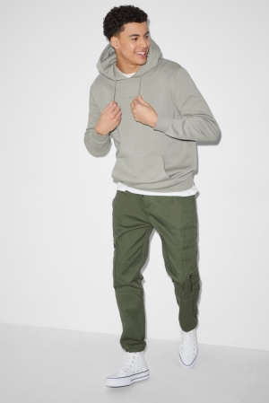 C&A Cargo Slim Fit Broek Groen | UAY-564793