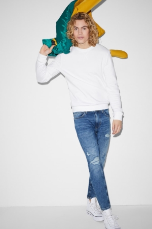 C&A Carrot Lycra® Jeans Blauw Lichtblauw | SZL-859107