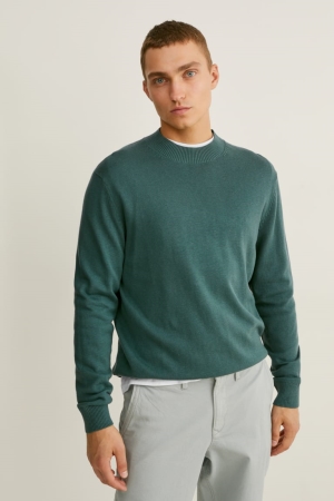C&A Cashmere Blend Jumpers Groen | RAZ-217945