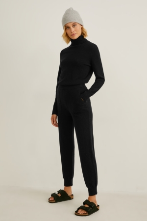 C&A Cashmere Broek Zwart | POT-521480