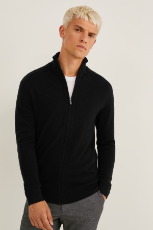 C&A Cashmere Cardigan Zwart | FMB-927813