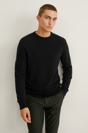 C&A Cashmere Jumpers Zwart | OJE-142769