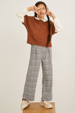 C&A Check Broek Beige | BPY-985276