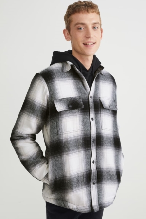 C&A Check Jassen Zwart Wit | ZWS-827691