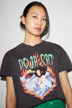 C&A ClockhouseDoja Cat T-shirts Zwart | GAX-763921