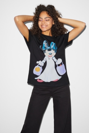 C&A ClockhouseMinnie Mouse T-shirts Zwart | BMD-032657