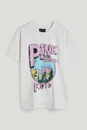 C&A ClockhousePink Floyd T-shirts Wit | BJT-289604