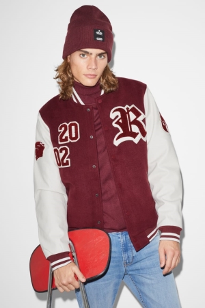 C&A Clockhouse Bomber Jassen Bordeaux | FRX-635402