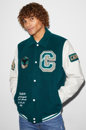 C&A Clockhouse Bomber Jassen Donkergroen | AVZ-509841