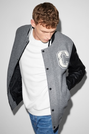 C&A Clockhouse Bomber Jassen Grijs | FXI-486019