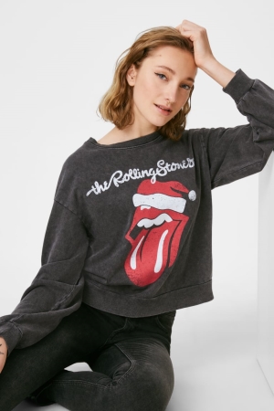 C&A Clockhouse Christmas The Rolling Stones Sweatshirts Donkergrijs | EJK-401738