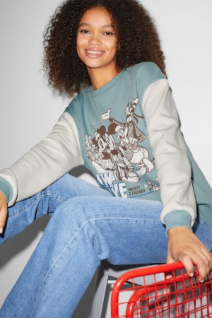 C&A Clockhouse Disney Sweatshirts Turquoise | SHD-704265