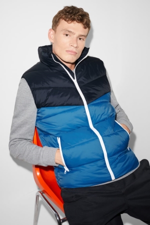 C&A Clockhouse Gewatteerd Gilet Recycled Jassen Blauw | CUE-856392