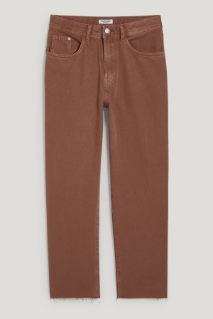 C&A Clockhouse High Taille Rechtdoor Fit Broek Beige | SXV-107849