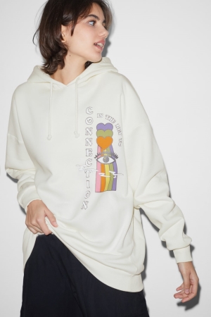 C&A Clockhouse Hoodie Wit | QOC-219604