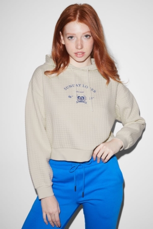 C&A Clockhouse Hoodie Wit | UBS-274953