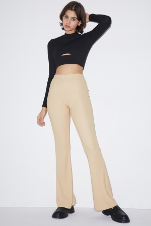 C&A Clockhouse Jersey Flared Broek Beige | EBO-904758