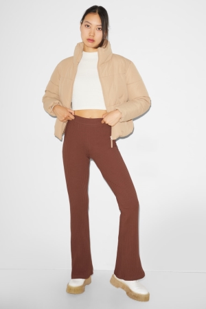 C&A Clockhouse Joggers Broek Bruin | DZO-152037