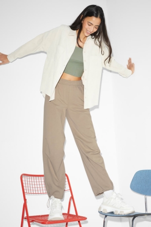 C&A Clockhouse Joggers Broek Lichtbeige | AIB-734621