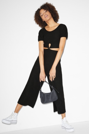 C&A Clockhouse Jumpsuit Zwart | BMG-078431