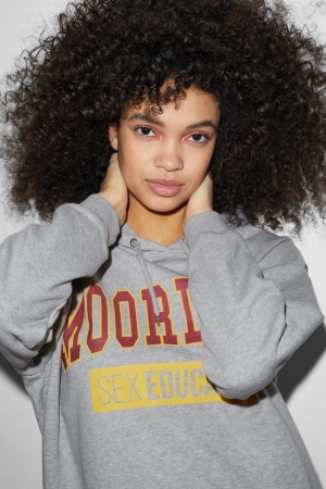 C&A Clockhouse Netflix Sex Education Hoodie Lichtgrijs | QJG-806751