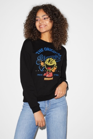 C&A Clockhouse Pac-man Sweatshirts Zwart | MLN-468510