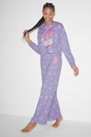 C&A Clockhouse Pyjama Bottoms Care Bears Nachtkleding Paars | MDJ-635478