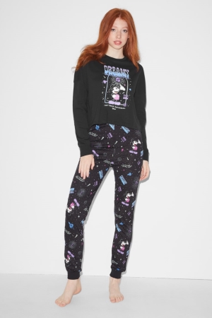 C&A Clockhouse Pyjamas Mickey Mouse Nachtkleding Zwart | TBD-620857