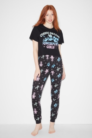 C&A Clockhouse Pyjamas Powerpuff Girls Nachtkleding Zwart | WIB-310659
