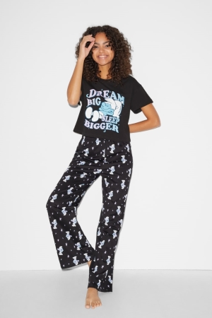 C&A Clockhouse Pyjamas The Smurfs Nachtkleding Zwart | JVG-032956