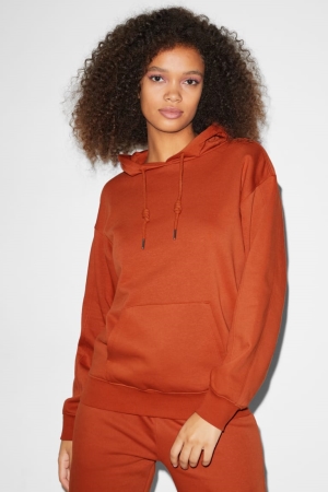 C&A Clockhouse Recycled Hoodie Bruin | HJS-156980