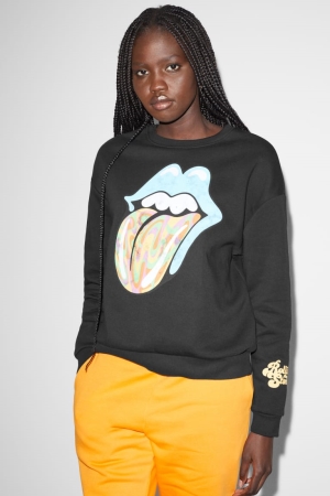 C&A Clockhouse Rolling Stones Sweatshirts Zwart | HSF-503869