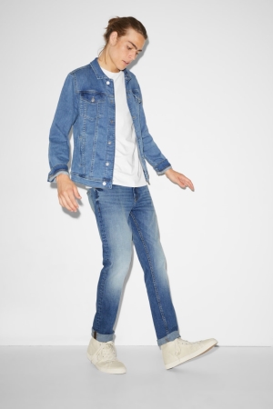 C&A Clockhouse Slim Lycra® Jeans Blauw Lichtblauw | HFD-067193
