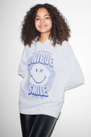 C&A Clockhouse Smileyworld® Hoodie Wit | ZND-376245