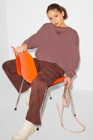 C&A Clockhouse Sweatshirts Bordeaux | BIM-450683