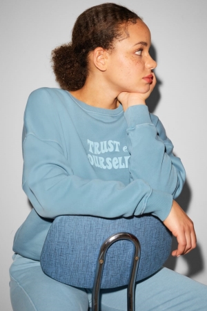 C&A Clockhouse Sweatshirts Lichtblauw | PZB-281956
