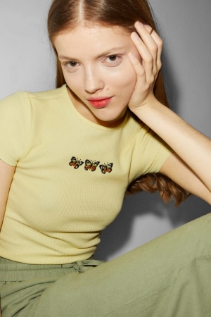 C&A Clockhouse T-shirts Geel | HKA-836094
