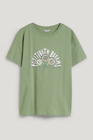 C&A Clockhouse T-shirts Groen | COP-980531