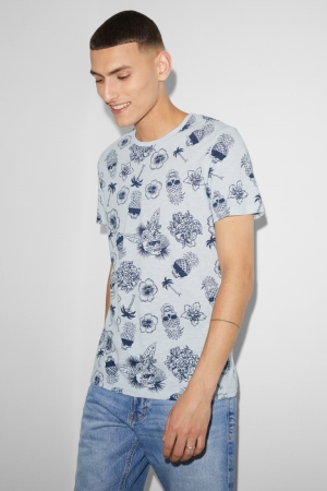C&A Clockhouse T-shirts Lichtblauw | EDV-673015