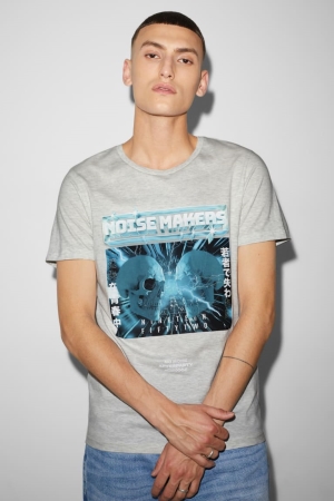 C&A Clockhouse T-shirts Lichtgrijs | VKU-362580