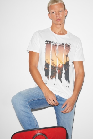 C&A Clockhouse T-shirts Wit | OLT-590748