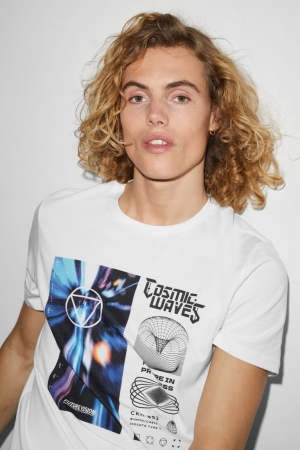 C&A Clockhouse T-shirts Wit | XSL-823164